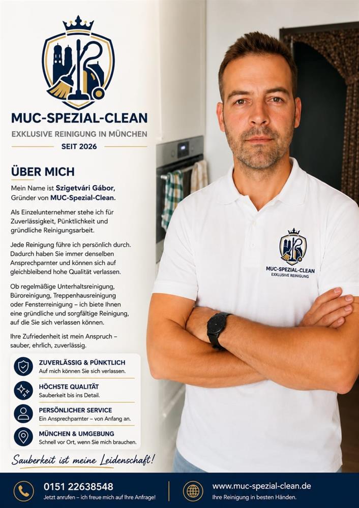 Gábor, Ihr persönlicher Ansprechpartner bei MUC-Spezial-Clean